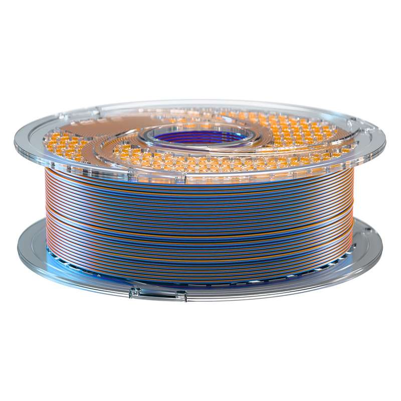 SA Filament PLA+ Silk Dual Filament Tropical Sunset - Orange & Sky Blue