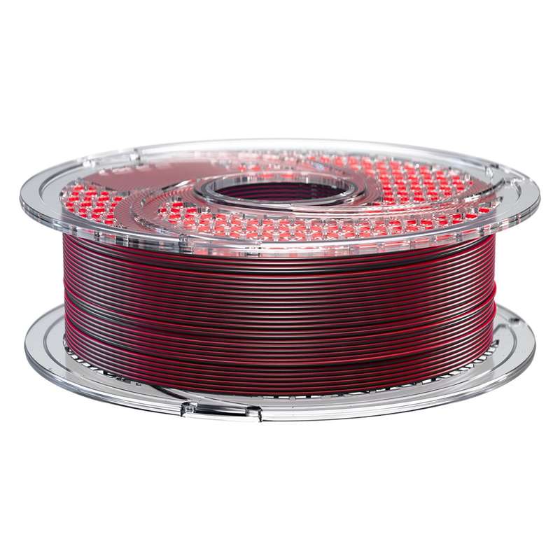 SA Filament PLA+ Silk Dual Filament Smokey Wine - Merlot & Gun Metal