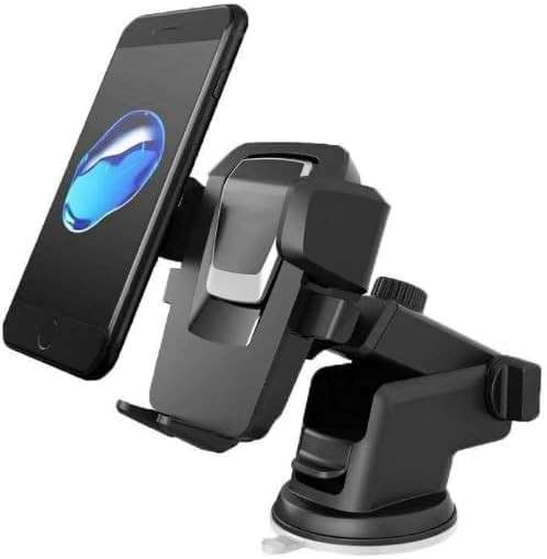 Universal Cellphone Windscreen Mount with 360° Swivel - Auto Lock Function - Adjustable Angle