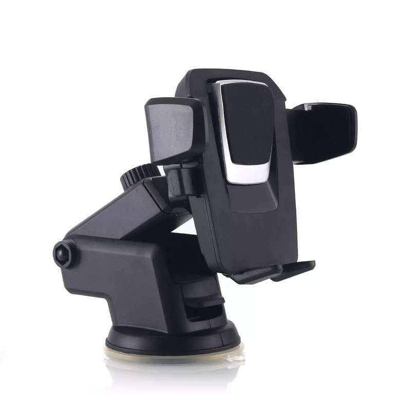 Universal Cellphone Windscreen Mount with 360° Swivel - Auto Lock Function - Adjustable Angle