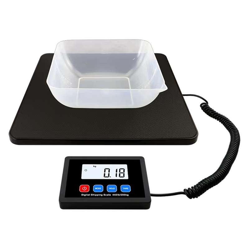 Countertop Digital Shipping Scale with Hold/Tare - Auto-Off Functions - 3 Units of Measure
