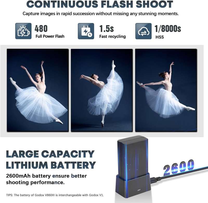 Godox V860III-N TTL Li-Ion Flash Kit Compatible with Nikon
