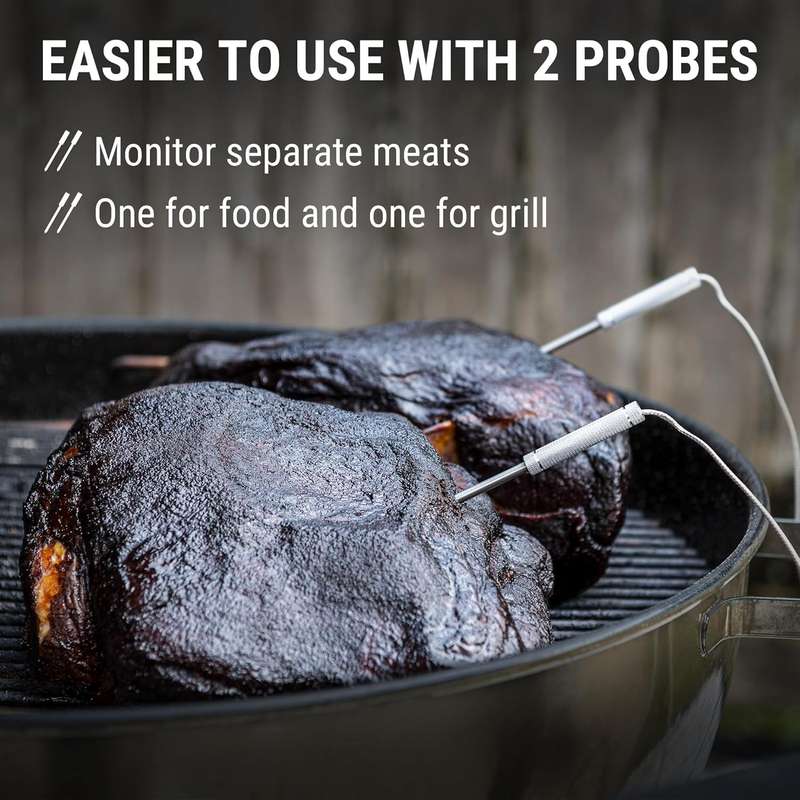 ThermoPro Digital Wireless Meat Thermometer - Bluetooth with 2 Probes
