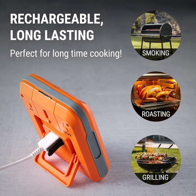 ThermoPro Digital Wireless Meat Thermometer - Bluetooth with 2 Probes