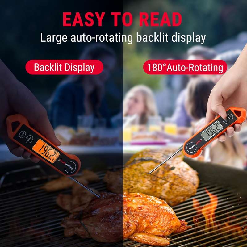 ThermoPro TP19H Digital Meat Thermometer - Available in Various Colours Black