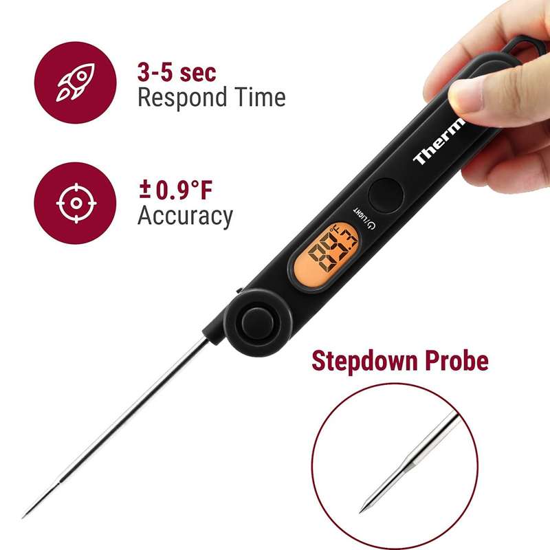 ThermoPro Digital Meat Thermometer - Available in Various Colours Red