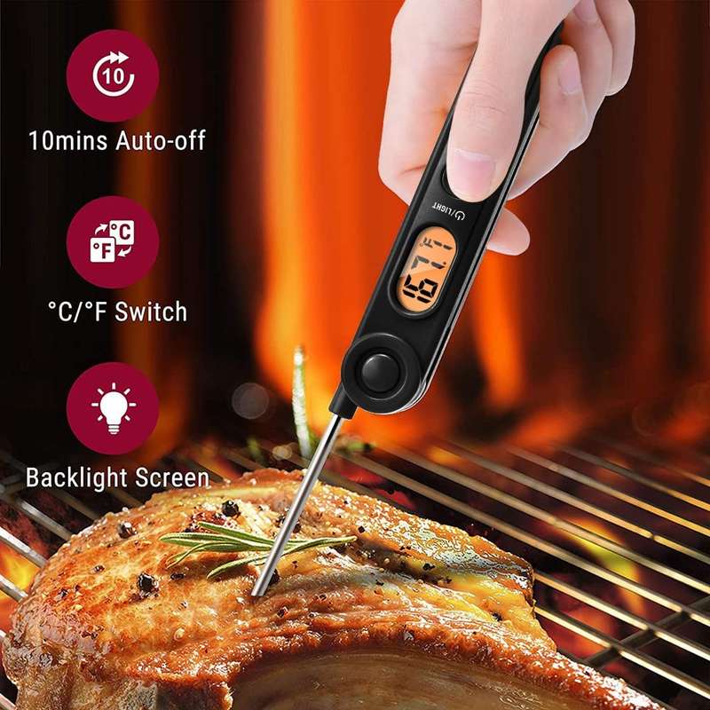 ThermoPro Digital Meat Thermometer - Available in Various Colours Red