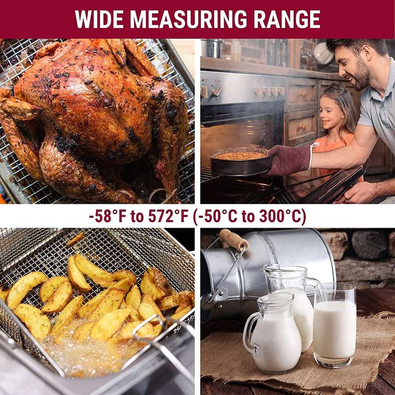 ThermoPro Digital Meat Thermometer - Available in Various Colours Red