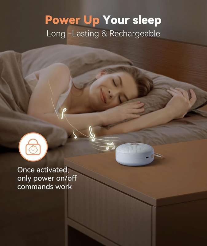 Dreamegg Sound Machine - Portable White Noise Machine - Available in Various Colours Mint Green