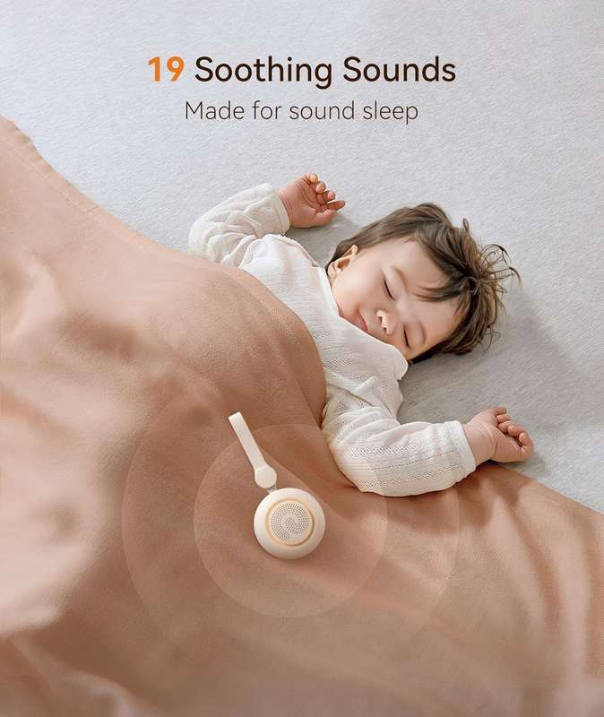 Dreamegg Portable Sound Machine - White Noise Machine - Available in Various Colours Baby Pink