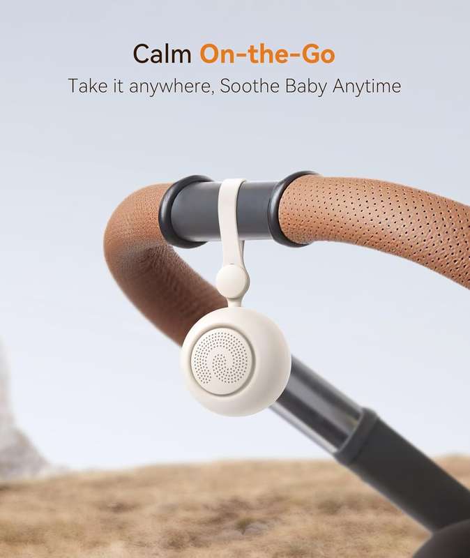 Dreamegg Portable Sound Machine - White Noise Machine - Available in Various Colours Baby Pink