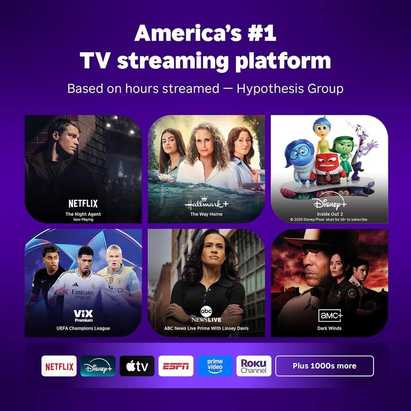 Roku Streaming Stick HD 2025  HD Streaming Device for TV with Roku Voice Remote