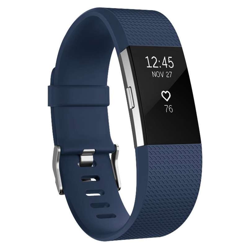 Fitbit Charge 2 Band - Adjustable Replacement Strap - BLUE (Large)
