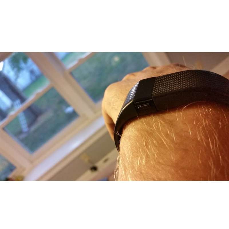 Fitbit Charge HR Band - Adjustable Replacement Strap - Black - Large