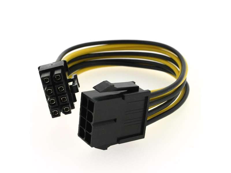 8-pin Extension Cable - ATX 12V/EPS Male to Female CPU/Motherboard PSU Power Supply Extension Lea...