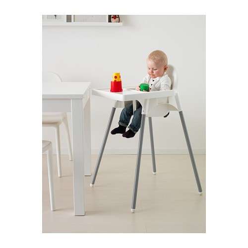 Baby Feeding Chair - White (Antilop High Chair)