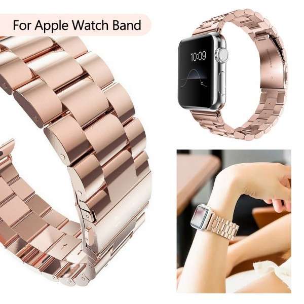 Apple Stainless Steel Watch Strap 38mm-Rose Gold