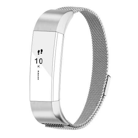 FITBIT ALTA Milanese Loop Watch Strap-Silver