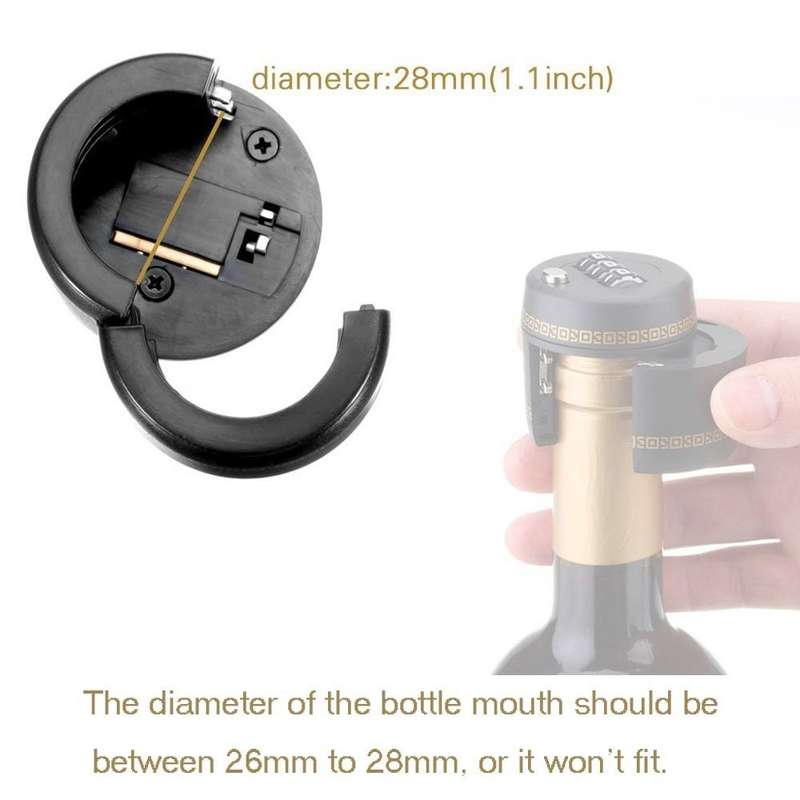 Wine Liquor Bottle Lock - Combination Locker