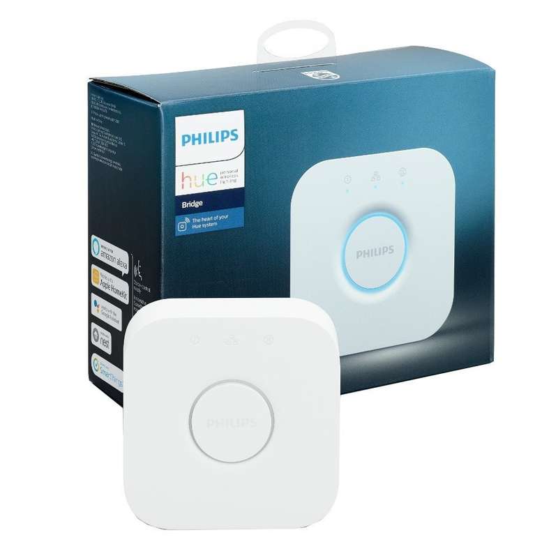 PHILIPS Hue Smart Bridge Hub - Compatible with Amazon Alexa Apple HomeKit and Google Assistant - ...
