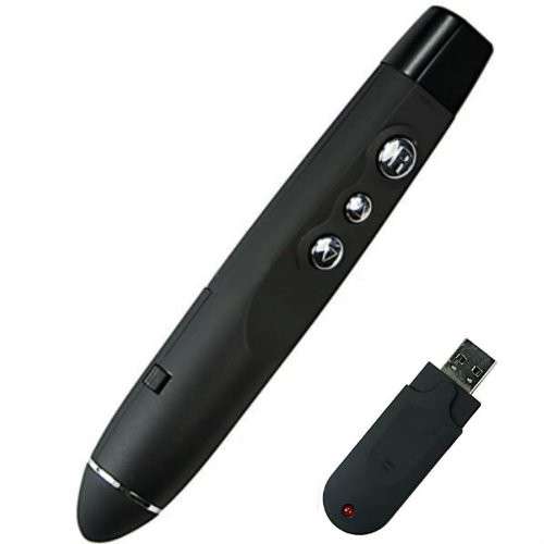 Presenter With Laser Pointer and PowerPoint Presentation Remote Control Clicker