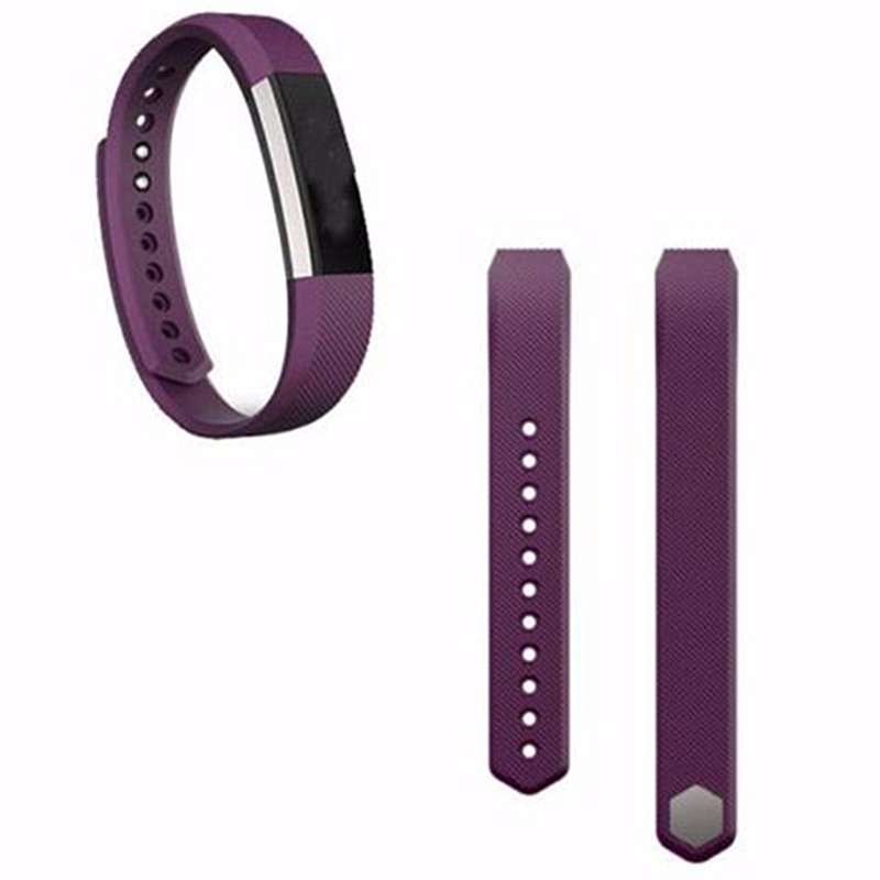 Fitbit Alta Silicon Band - Adjustable Replacement Strap - Purple Small