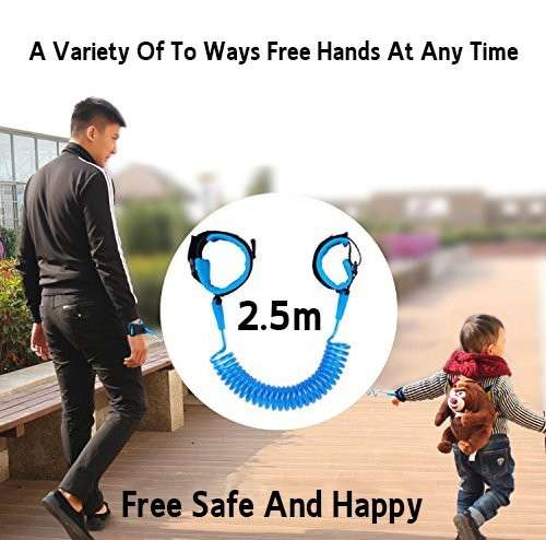 Kids Safety Wrist Strap (Anti-Lost) - Blue