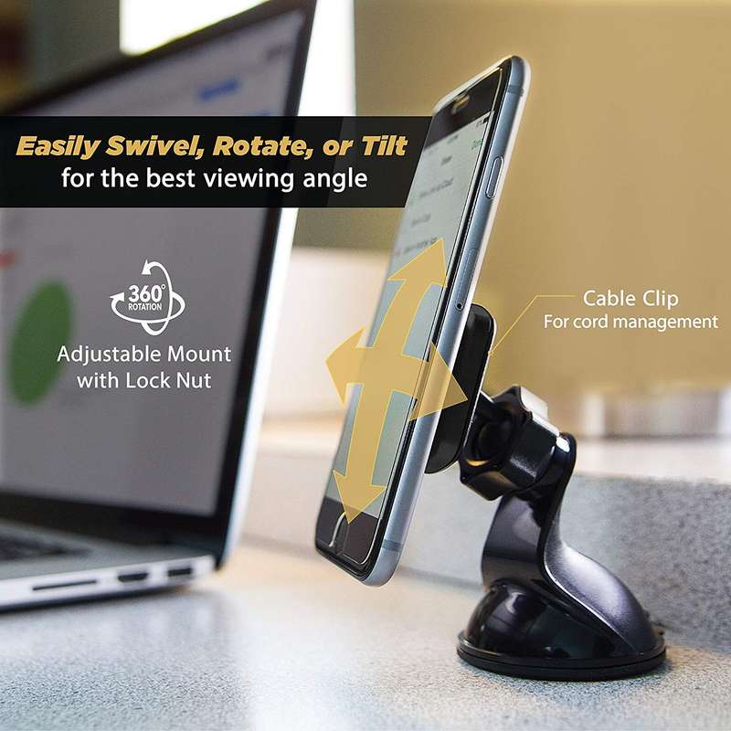 SCOSCHE MAGKIT MagicMount Universal Magnetic Dash Suction Cup Mount for the Car