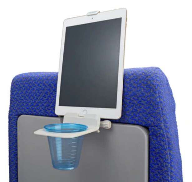 Airhook all-in-one Cup and Electronics Holder - Blue