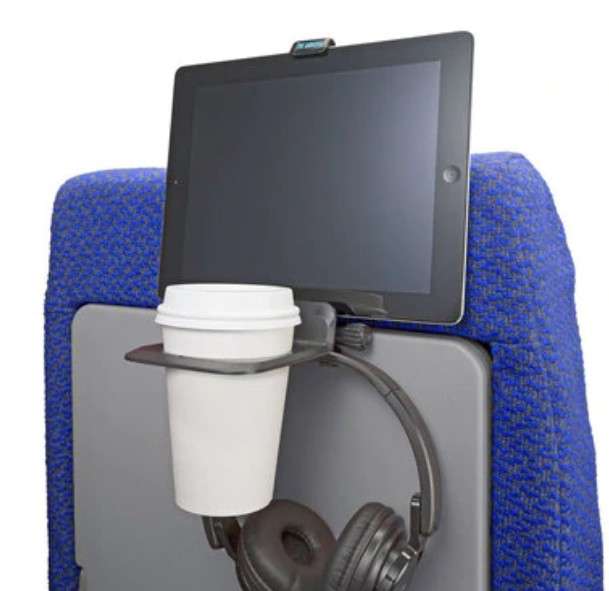 Airhook all-in-one Cup and Electronics Holder - Blue