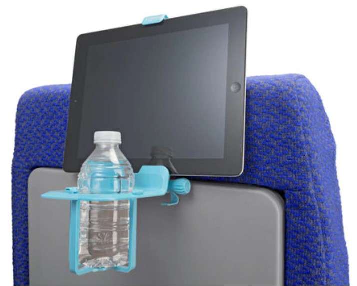 Airhook all-in-one Cup and Electronics Holder - Blue