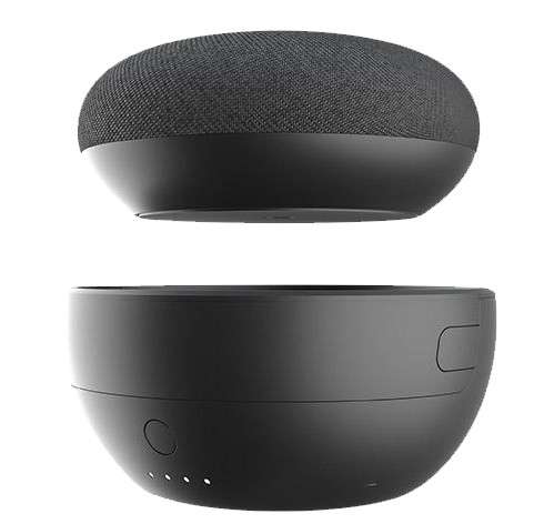 JOT Portable Battery Base for Google Home Mini - Black