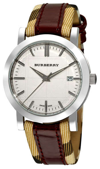 ***R5299*** BURBERRY Round 3-Hand Watch Date [Men's Leather]  Luxury Watch