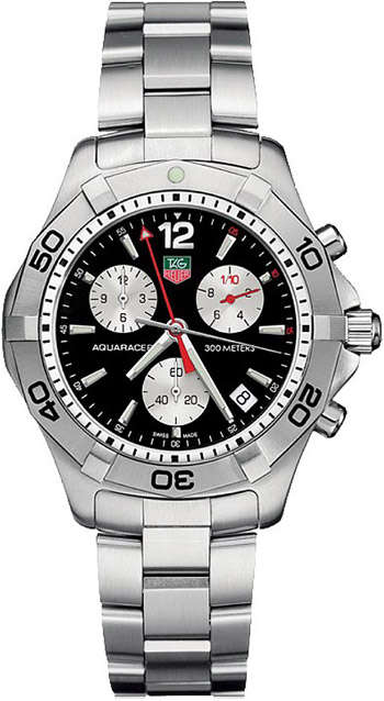 Tag Heuer Aquaracer Quartz Mens Wristwatch Model: CAF1110.BA0804