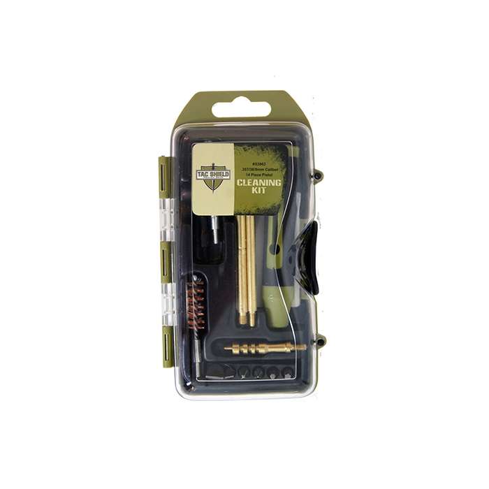 Tac Shield 14 pc Pistol Cleaning Kit with Case - .357/.38/9MM - Tac Shield