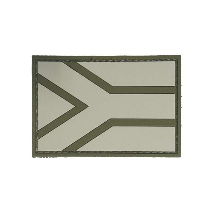 DZI PVC SA Flag Velcro Patch - Drop Zone Industries (DZI) Tan