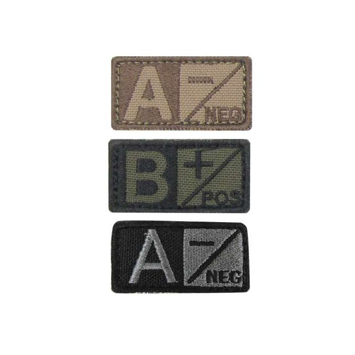 Condor Blood Type Velcro Patch - Condor Outdoor B Pos OD/Black