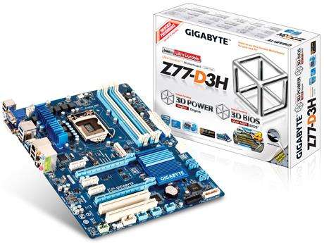 GIGABYTEÃÂ® Z77-D3H: Z77 Express Chipset: