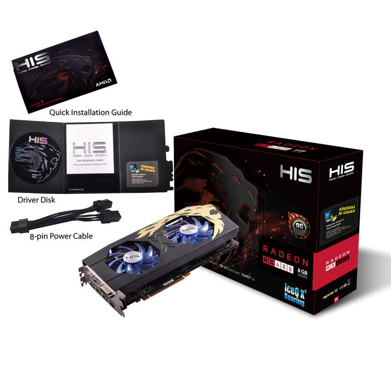 HIS RX 480 IceQ X² Roaring OC 8GB