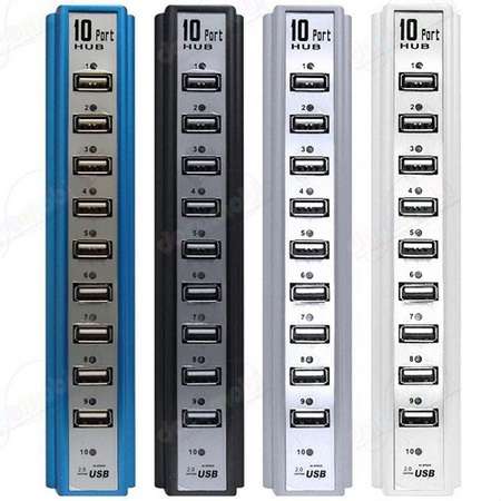 Brand New # Hi Speed # 10 Port Usb Hub # Includes Power AC Adapter # Are we not the cheapest? # InSt