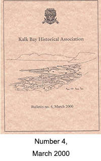 Kalk Bay Historical Association, Bulletin no. 4 , March 2000