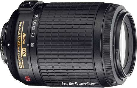 As New # Nikon 55-200mm VR Lens ##  INCLUDES LENS HOOD ## FRONT CAP ## REAR CAP ##