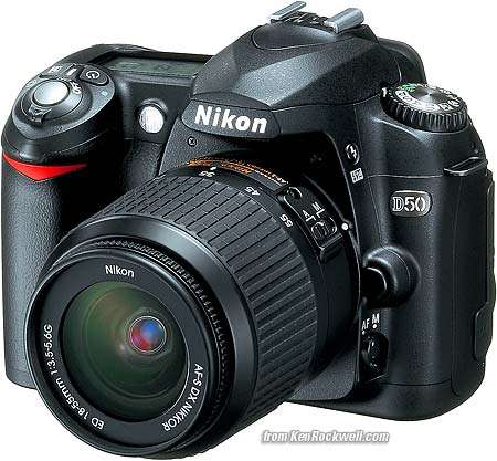 NIKON D50 Digital SLR Camera Kit - Comes with 18-55mm Nikkor Lens - Memory card
