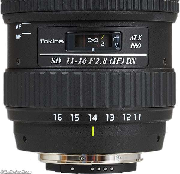 TOKINA AT-X 116 PRO DX 11-16mm f/2.8