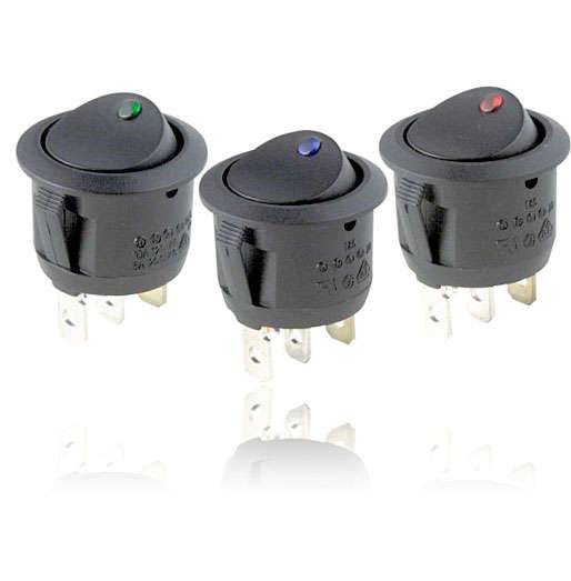Illuminated mini switch (green) by lumi LED Lights