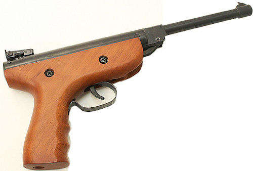 4.5mm Spring Air Pellet Pistol. Full Metal & Wood