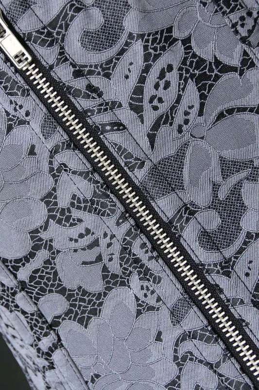 Waist Cincher Corset Body Shaper Girdle, Floral Lace Overlay Waist Training Corset, 24 Spiral Steel Boned Underbust Corset, #N8755