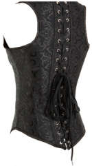 Brocade Underbust corset, Burlesque Pattern Underbust Corset, Brocade Waistcoat Corset, #N8275