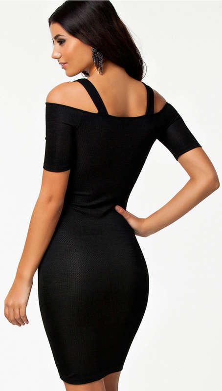 Leather Wet Look Lace Dress, Off Shoulder Elegant Dresses, PU Patchwork Embroidered Intimate Dresses, #N7567