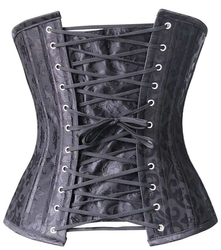 Elegant Underbust Corset, Steel Bone Underbust Corset, Jacquard Weave Body Shaper Underbust Corset, #N9725